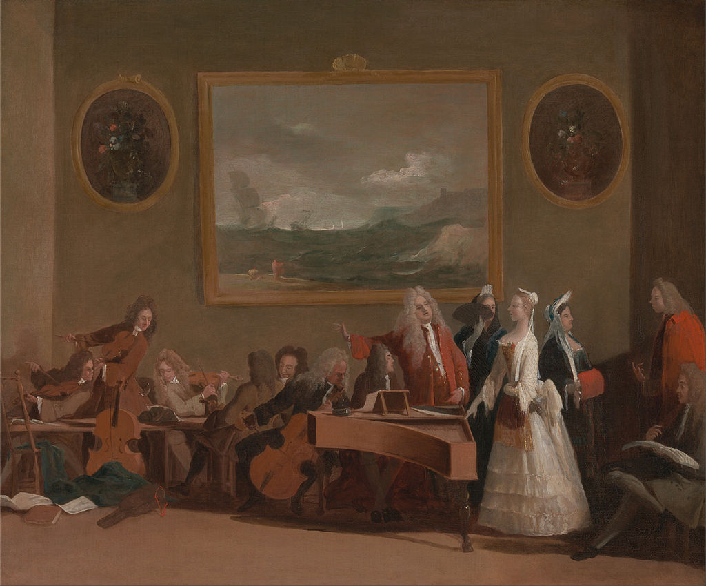 «Репетиция оперы». Марко Риччи, 1706 год